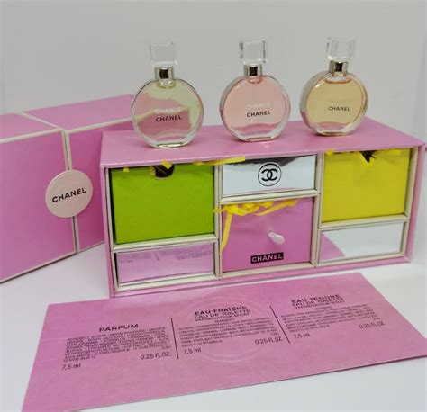 miniature perfume chanel|Chanel miniature perfume gift set.